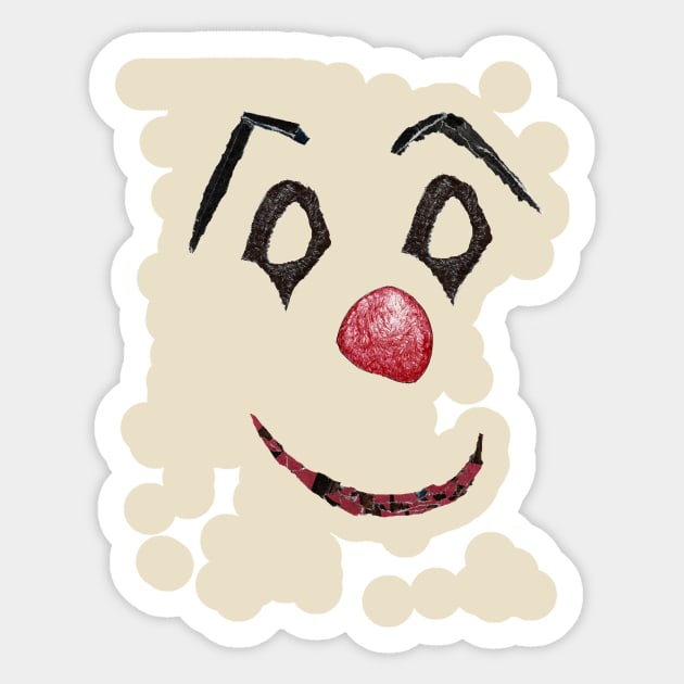 CLOWN Sticker by haresandcritters